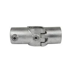 Buiskoppeling Open klapbaar kruisstuk in 1 vlak-E / 48,3 mm